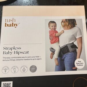 TushBaby Strapless Baby Hipseat - Gray